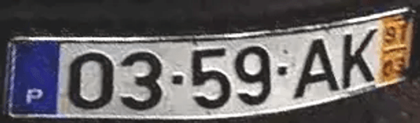 Matrícula portuguesa dos veículos importados para a ilha dos Açores em 1997