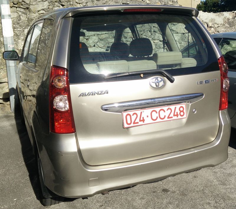 Matrícula diplomática 024, representando o país Brasil