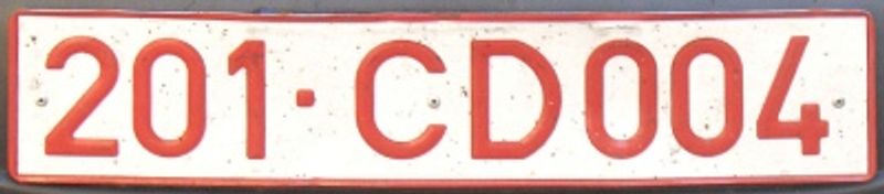 Matrícula diplomática 201