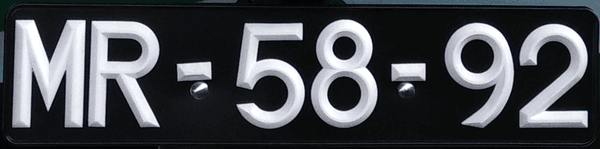 Matrícula portuguesa para veiculos em geral registados em 1937