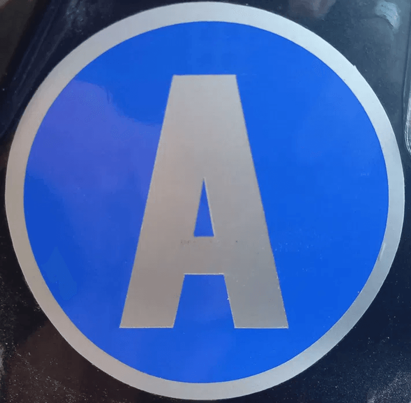 Placa letra A, automóvel de aluguer com condutor